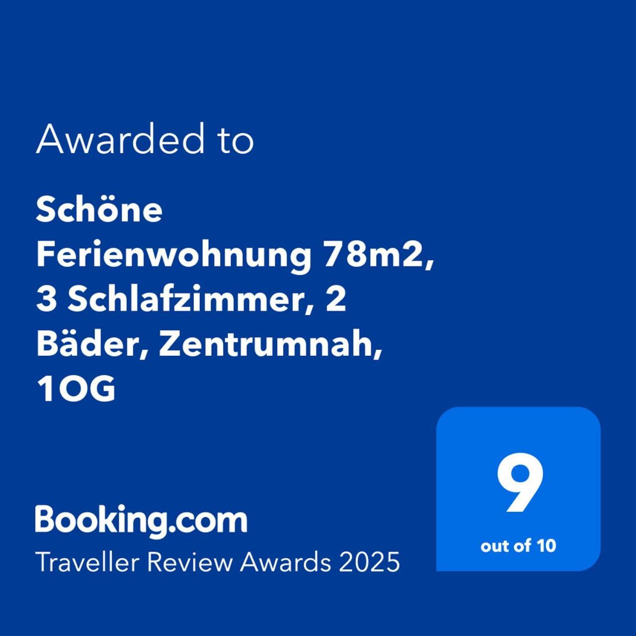 Schoene Ferienwohnung 78M2, 3 Schlafzimmer, 2 Baeder, Zentrumnah, 1Og Erfurt Kültér fotó